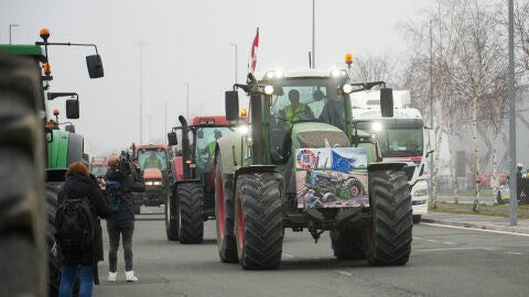 Tractorada en Vitoria
