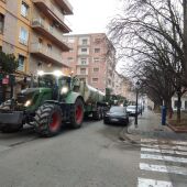Los tractores han colapsado el centro de Huesca