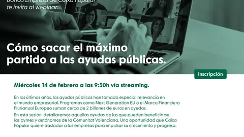 Webinar ayudas públicas Webinar ayudas públicas