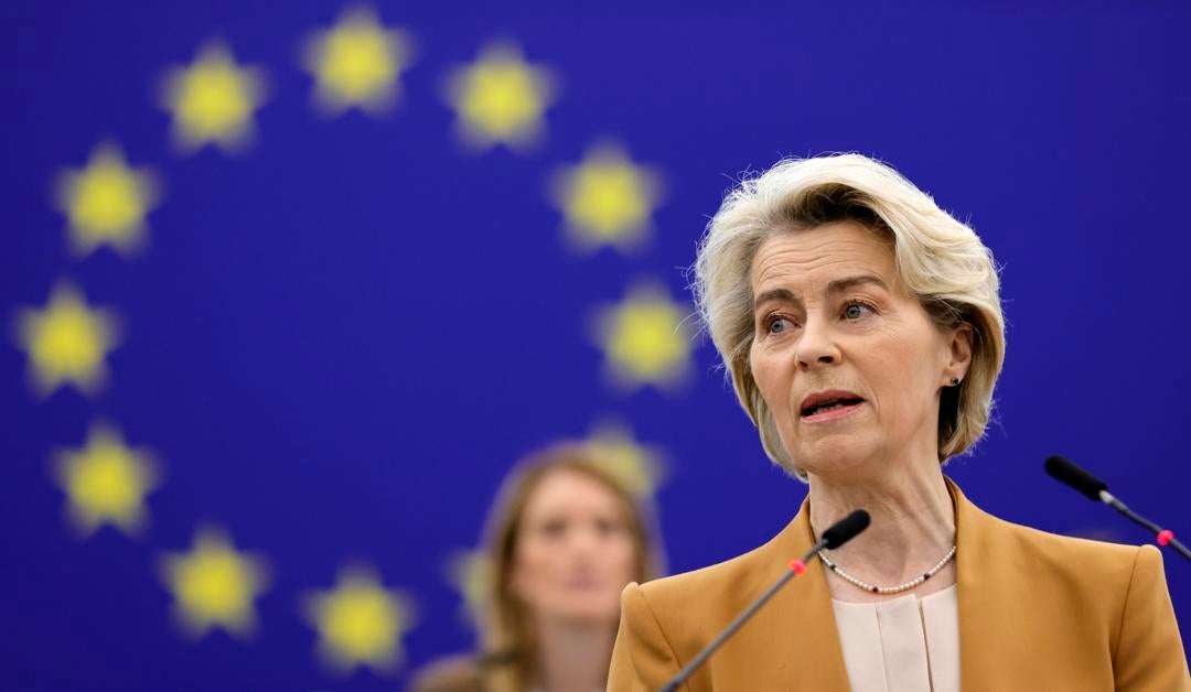 Von der Leyen retira la ley de pesticidas tras las protestas de los agricultores Von der Leyen retira la ley de pesticidas tras las protestas de los agricultores