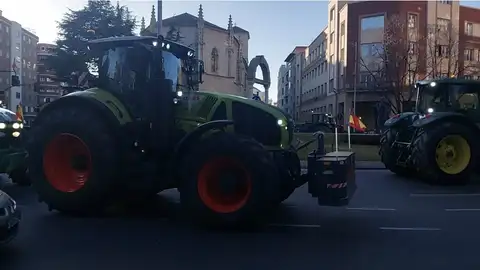 Consulta el corte de calles y el recorrido de la tractorada prevista en Palencia para el miércoles 14 de febrero .