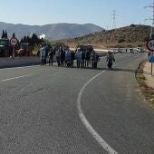 Los antidisturbiosde la Guardia Civil en el Valle de Escombreras