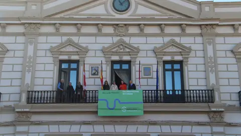 Pancarta conmemorativa Día Contra el Cáncer Pancarta conmemorativa Día Contra el Cáncer