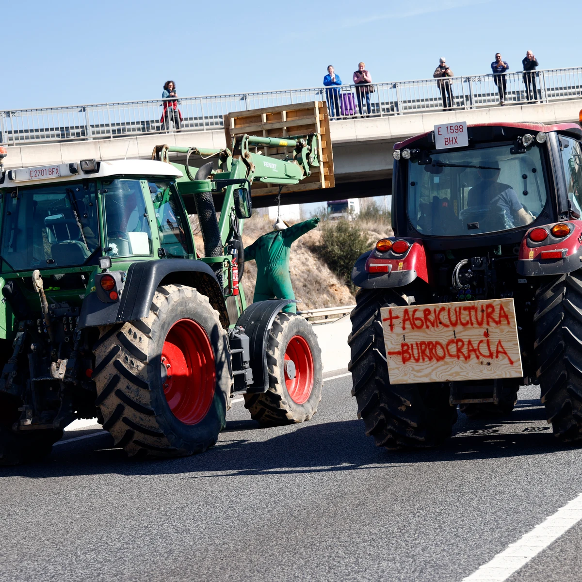 MAPA  Estas son las carreteras cortadas por las protestas de los  agricultores hoy