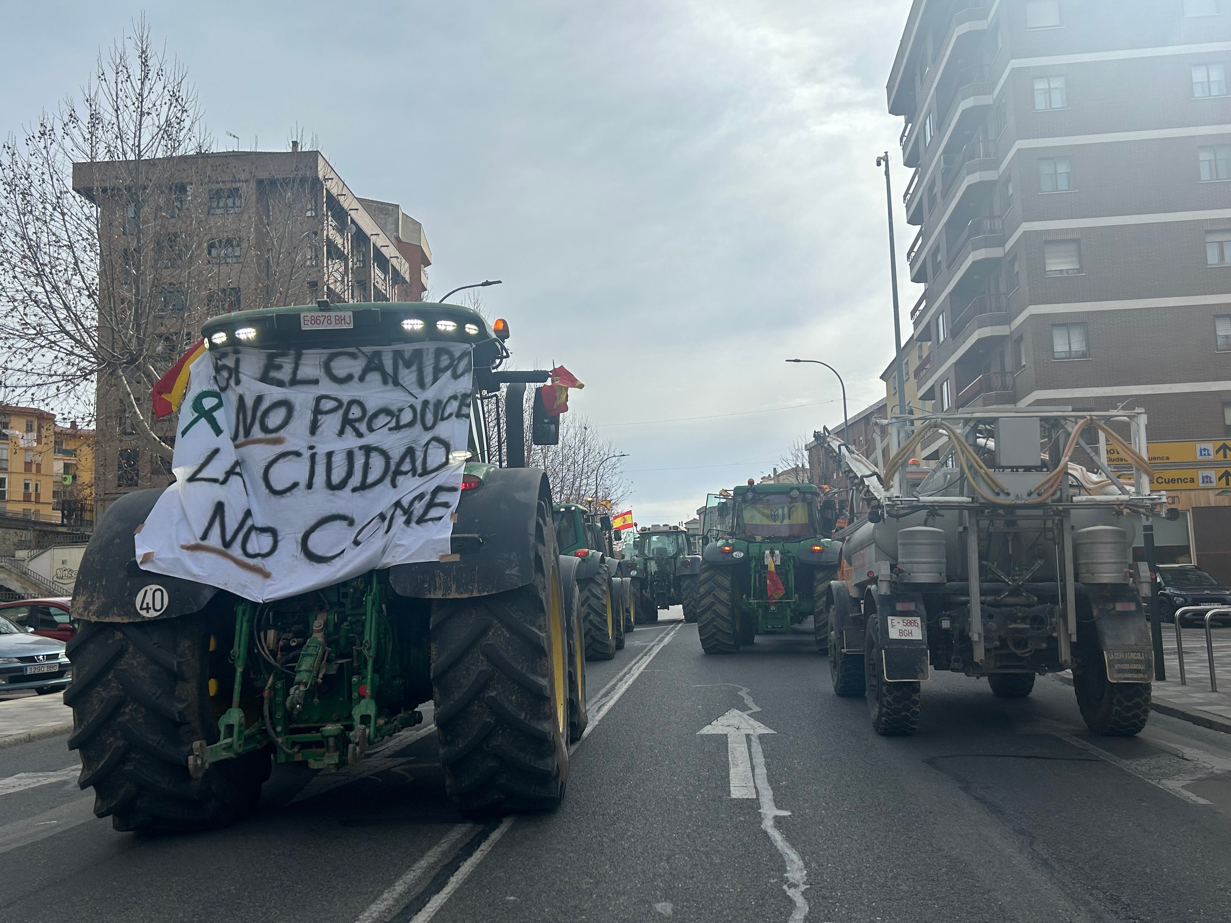 Multitudinaria protesta del campo en Cuenca Multitudinaria protesta del campo en Cuenca