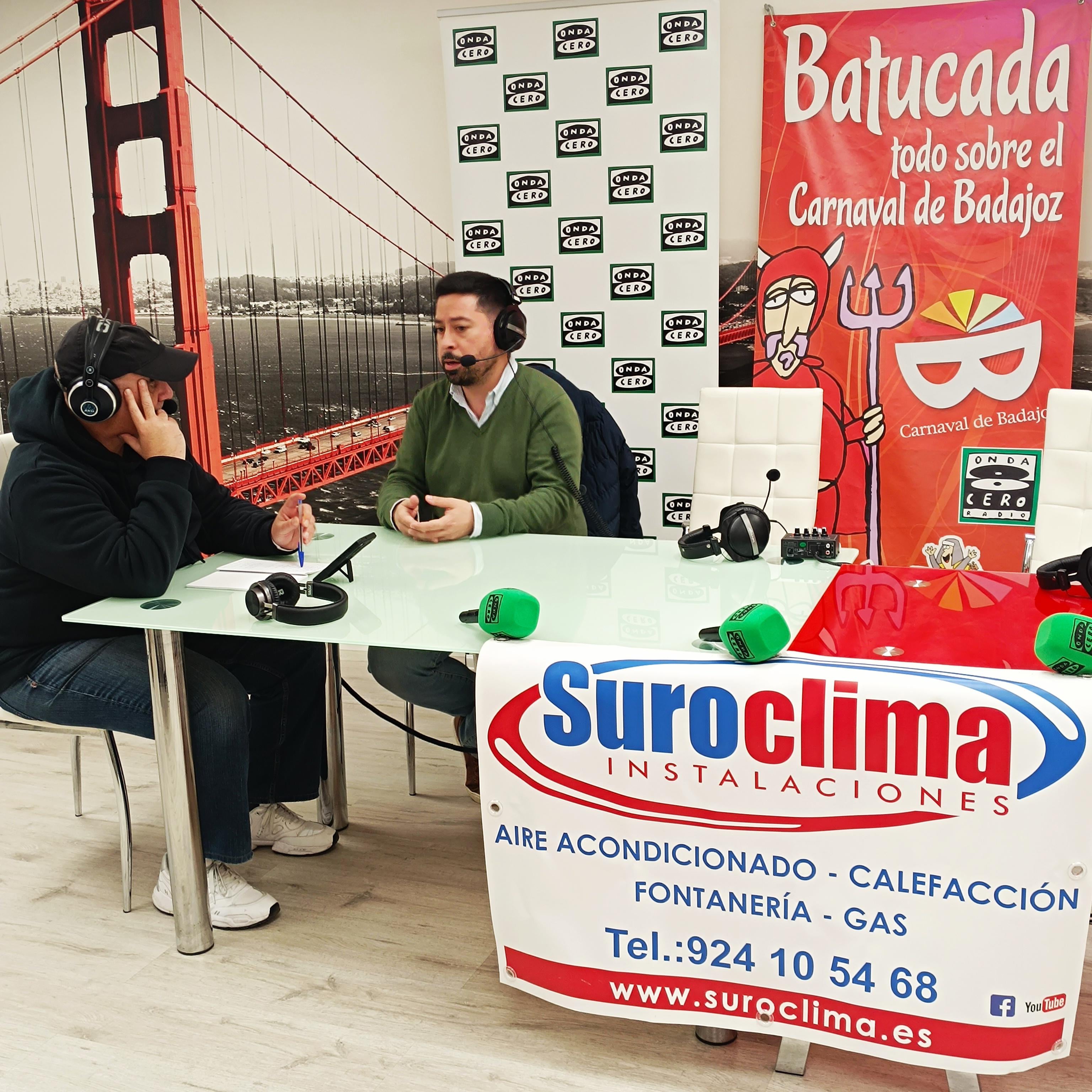 José Antonio Casablanca, concejal de Ferias y Fiestas, pasa por los micrófonos de La Batucada José Antonio Casablanca, concejal de Ferias y Fiestas, pasa por los micrófonos de La Batucada
