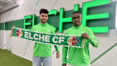 Arnau Puigmal y Sebas Méndez ven al Elche como "un gran club" para pelear por el ascenso presentación de Arnau y Méndez