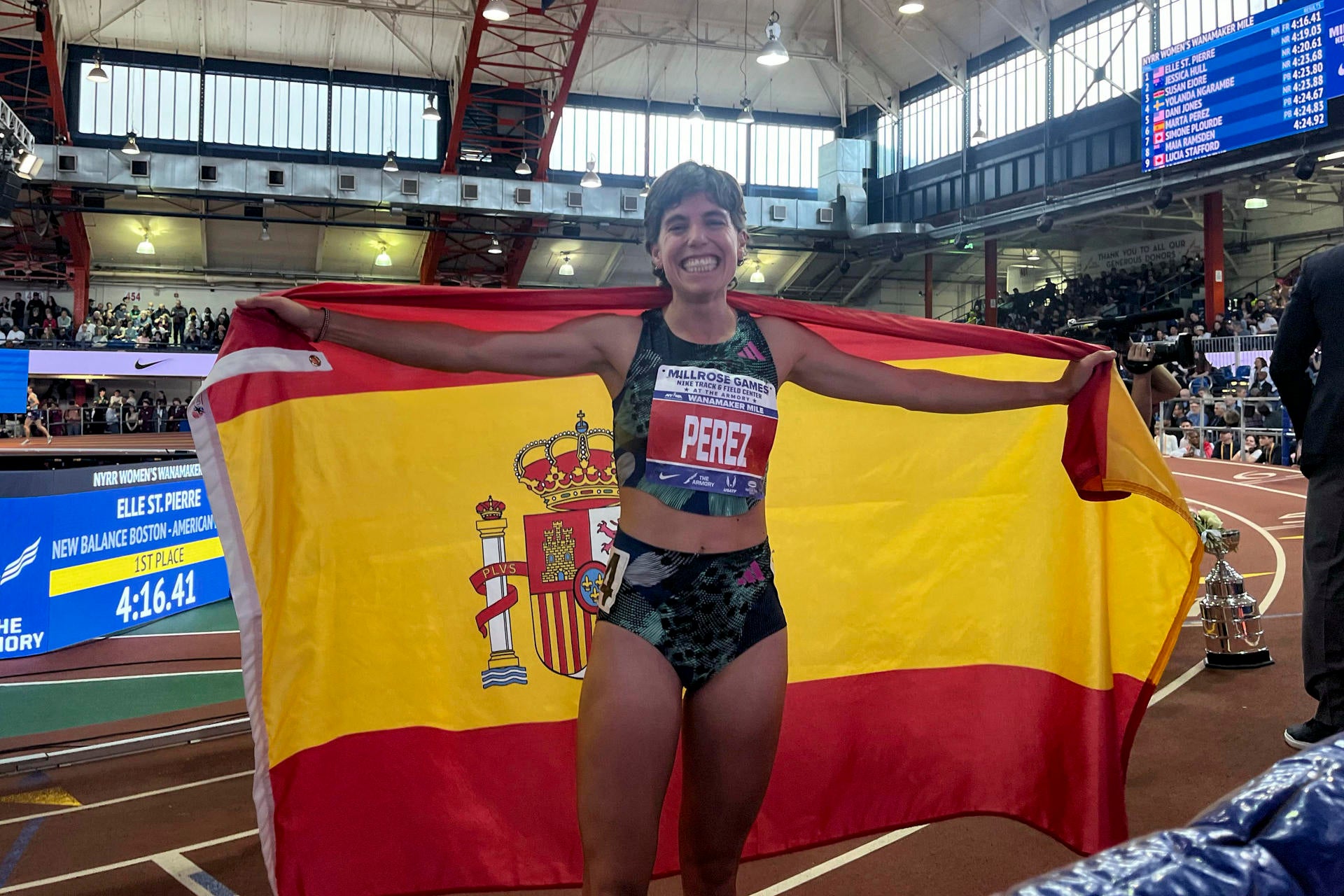Marta Pérez, récord de España de la milla en los Millrose Games Marta Pérez, récord de España de la milla en los Millrose Games