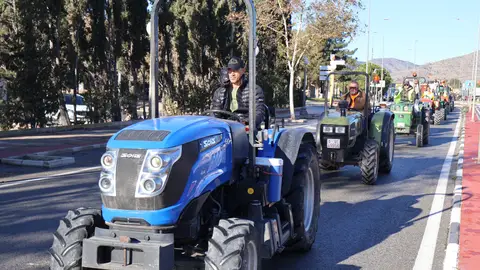Tractorada en Novelda este lunes. Tractorada en Novelda este lunes.