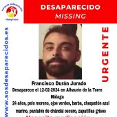 Se busca a Francisco Durán en Málaga