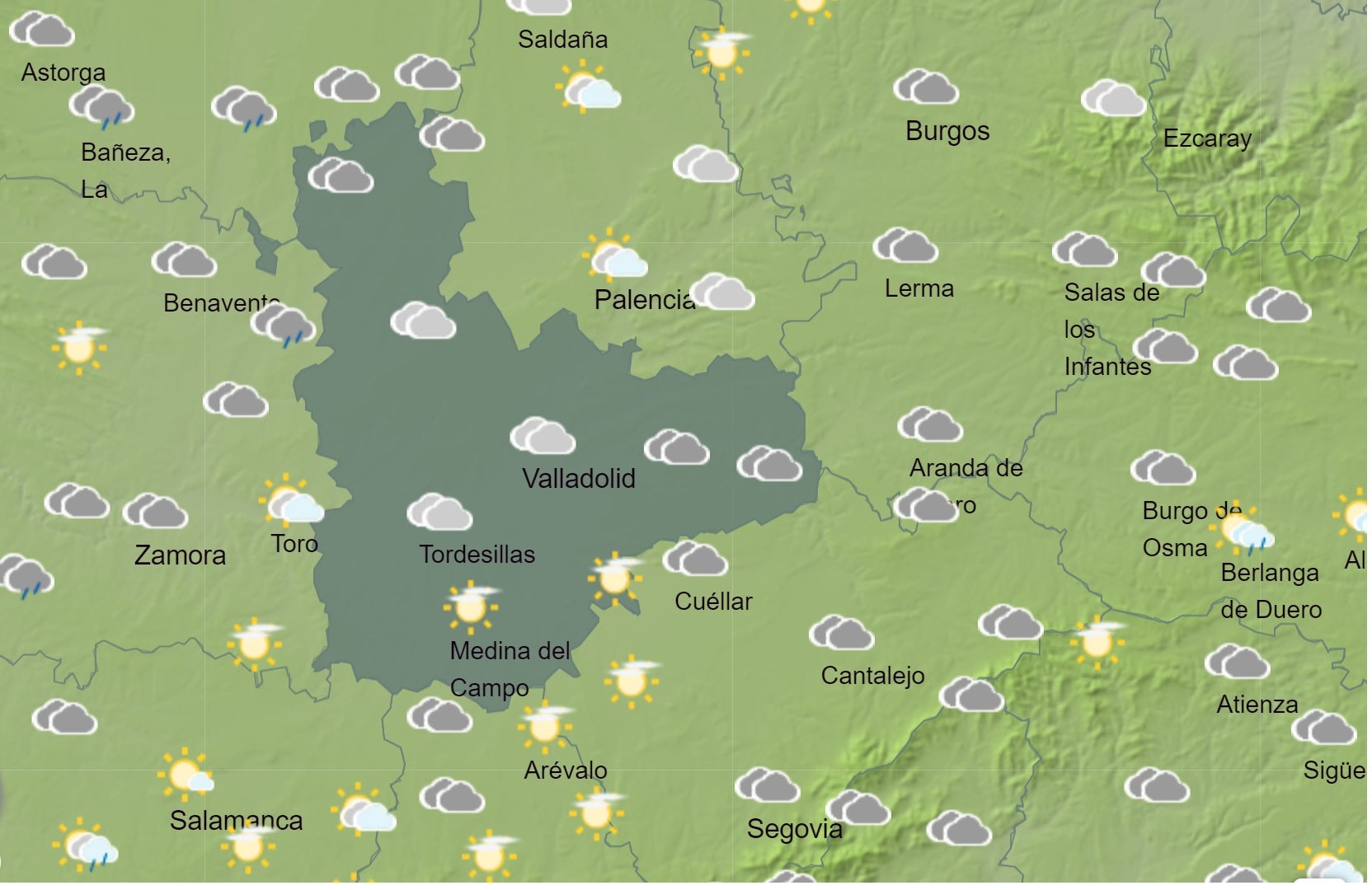 El Tiempo para las próximas horas El Tiempo para las próximas horas