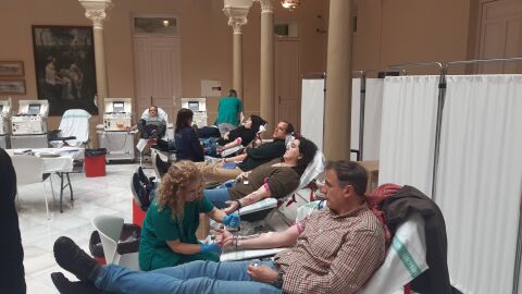 Maratón de donación de sangre en el Palacio Provincial