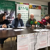 Representantes de las tres organizaciones agrarias y de Cooperativas agroalimentarias informan de las protestas Representantes de las tres organizaciones agrarias y de Cooperativas agroalimentarias informan de las protestas