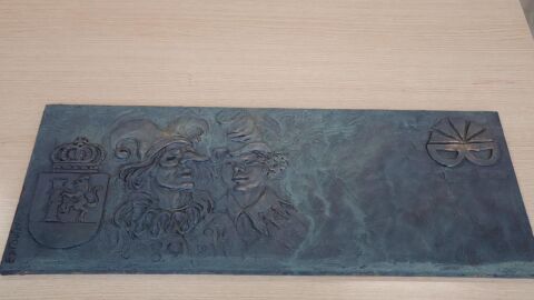 Placa de bronce del 'Paseo del Carnaval'