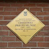 Placa homenaje Gregorio Prieto en Avda. General Perón, 13 (Madrid) Placa homenaje Gregorio Prieto en Avda. General Perón, 13 (Madrid)