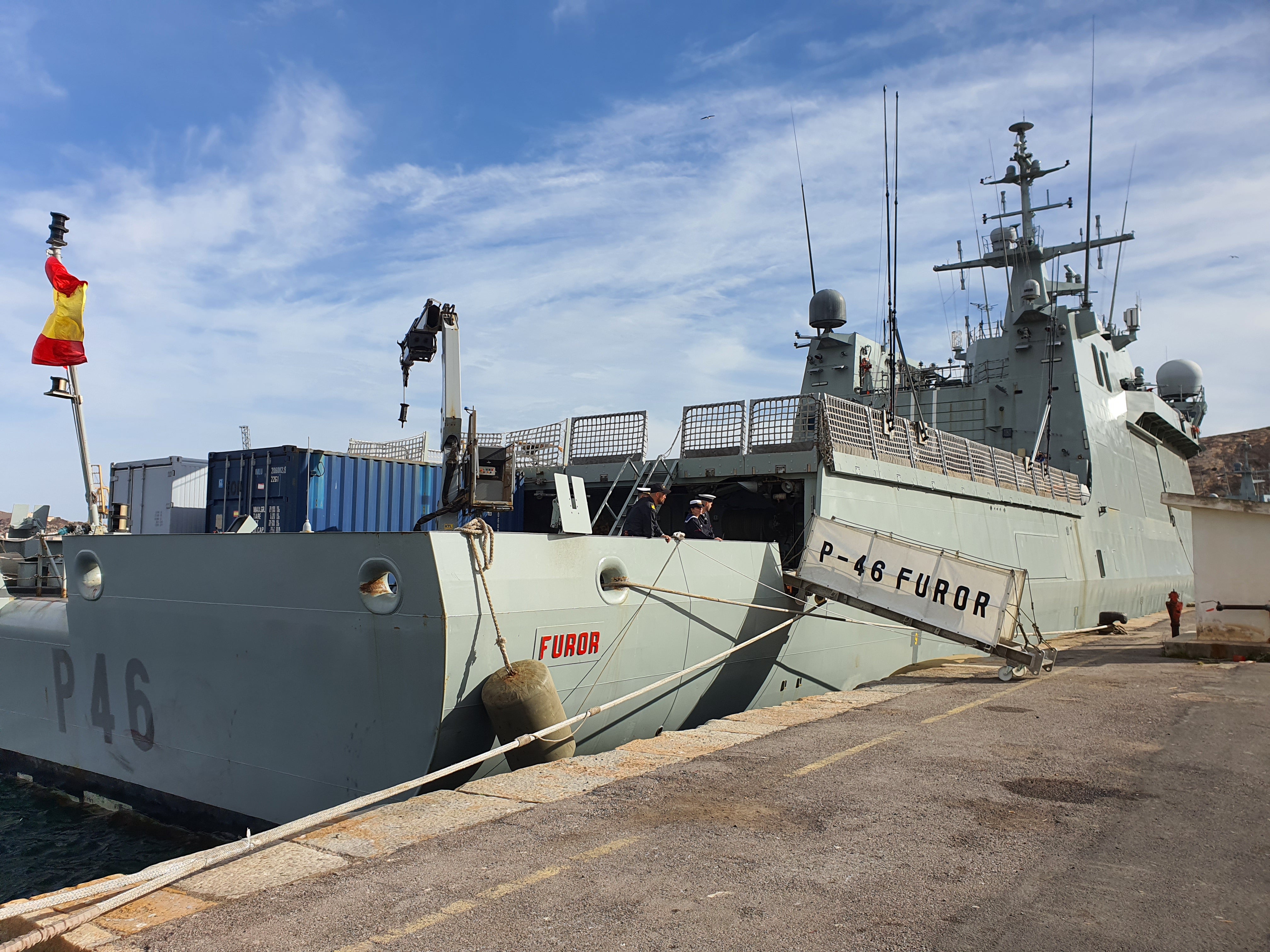 El BAM 'Furor' parte de Cartagena para iniciar su despliegue en la costa occidental de África y Golfo de Guinea El BAM 'Furor' parte de Cartagena para iniciar su despliegue en la costa occidental de África y Golfo de Guinea