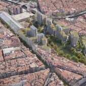 Imagen de la futura zona de Abando
