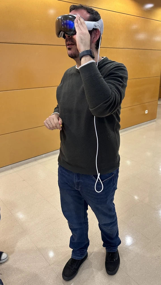Uso de las Apple Vision Pro. Uso de las Apple Vision Pro.