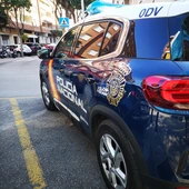Imagen de archivo de un coche de la Policía Nacional Imagen de archivo de un coche de la Policía Nacional