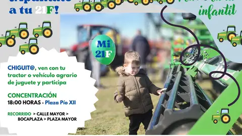 ASAJA y la alianza UPA-COAG organizan en Palencia una tractorada infantil .