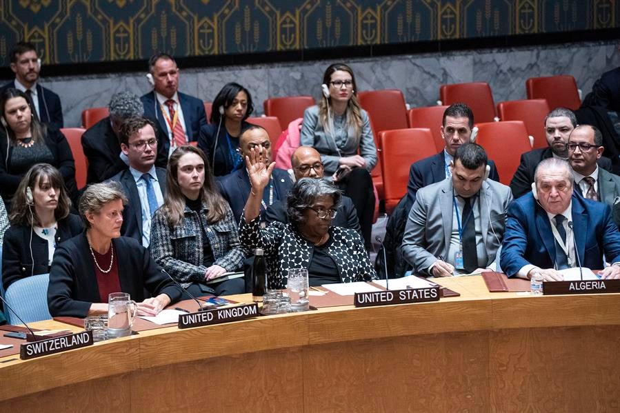 EEUU presentará en la ONU una resolución para un "alto el fuego temporal" con condiciones EEUU presentará en la ONU una resolución para un "alto el fuego temporal" con condiciones