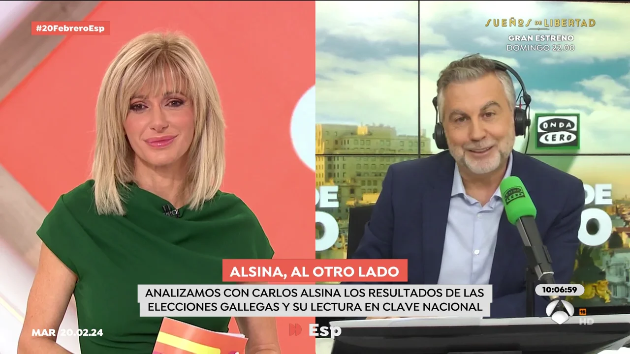 Alsina, sobre el resultado del PSOE en Galicia: "Debería pensar qué lleva a un votante tradicional a entregar su voto al BNG" Alsina, sobre el resultado del PSOE en Galicia: "Debería pensar qué lleva a un votante tradicional a entregar su voto al BNG"
