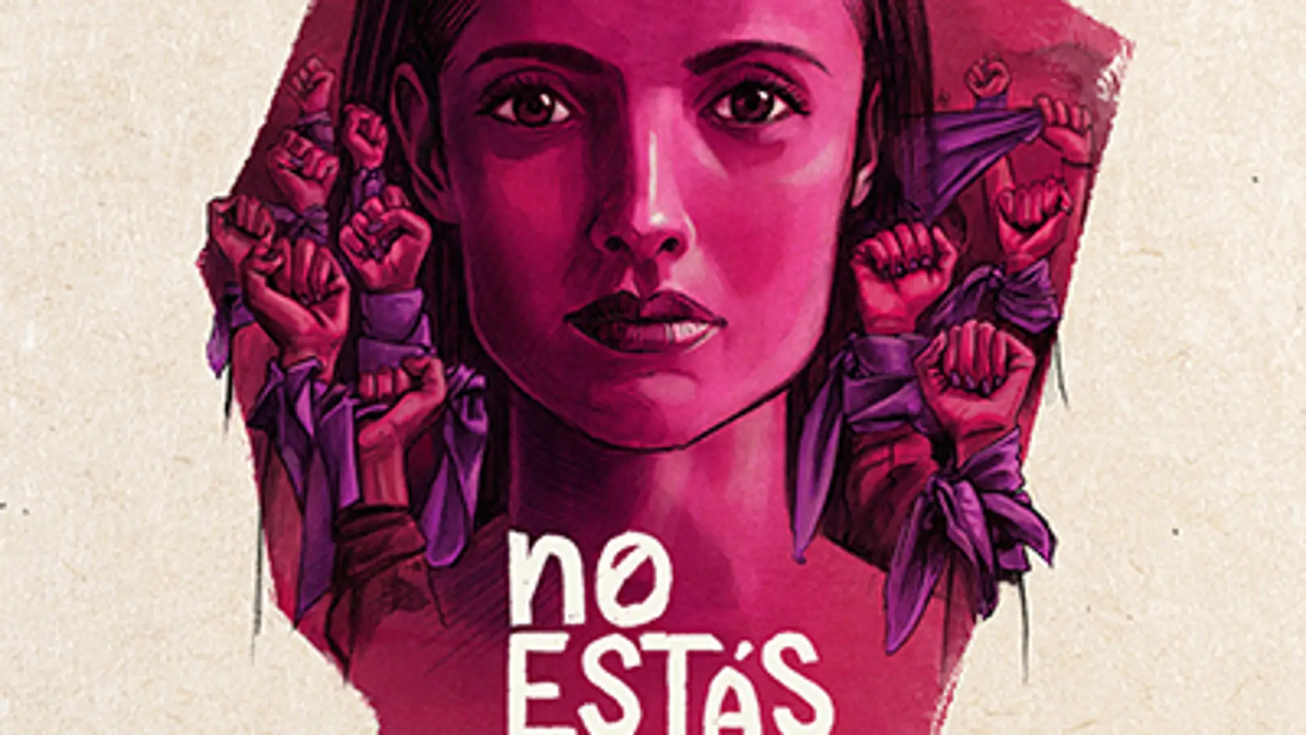 Cartel del documental "No estás sola: La lucha contra La Manada" 