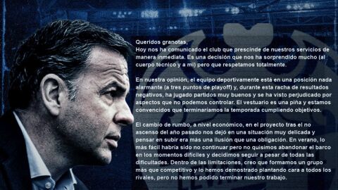 Javi Calleja se despide del Levante con &quot;recado&quot;