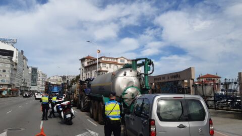 Tractorada en A Coruña 