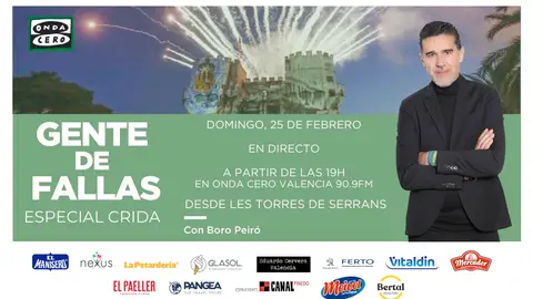 Gente de Fallas en directo desde la Crida Gente de Fallas en directo desde la Crida