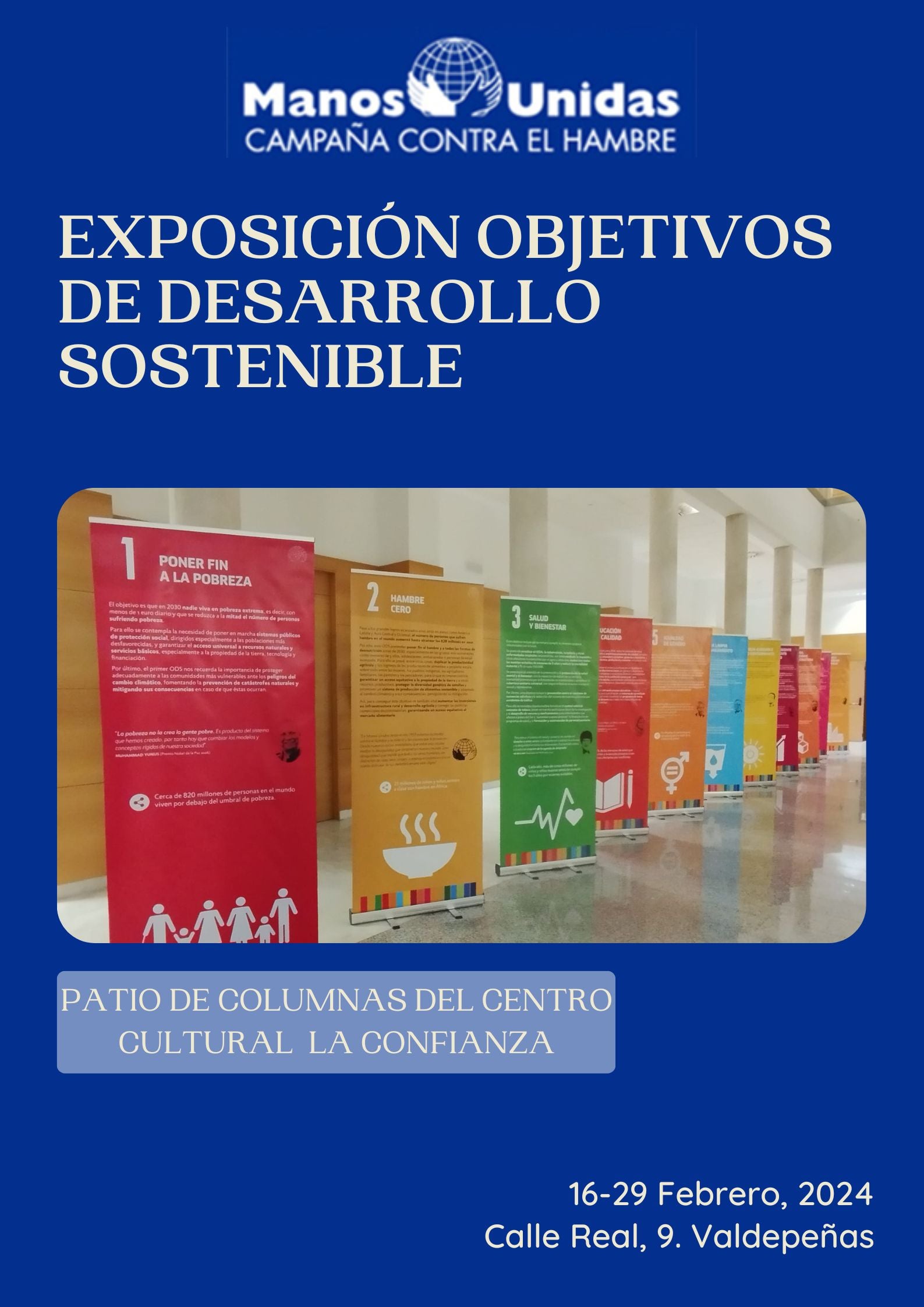 Manos Unidas expone los Objetivos de Desarrollo Sostenible en 'La Confianza' Manos Unidas expone los Objetivos de Desarrollo Sostenible en 'La Confianza'