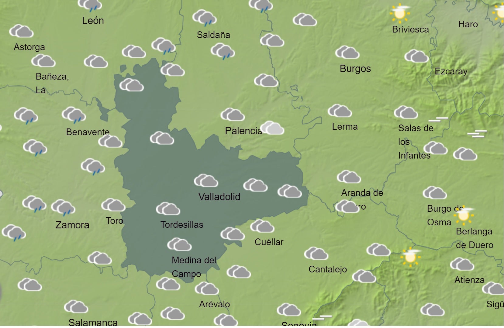 El Tiempo para las próximas horas El Tiempo para las próximas horas