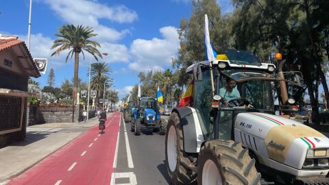 Tractorada en Gran Canaria