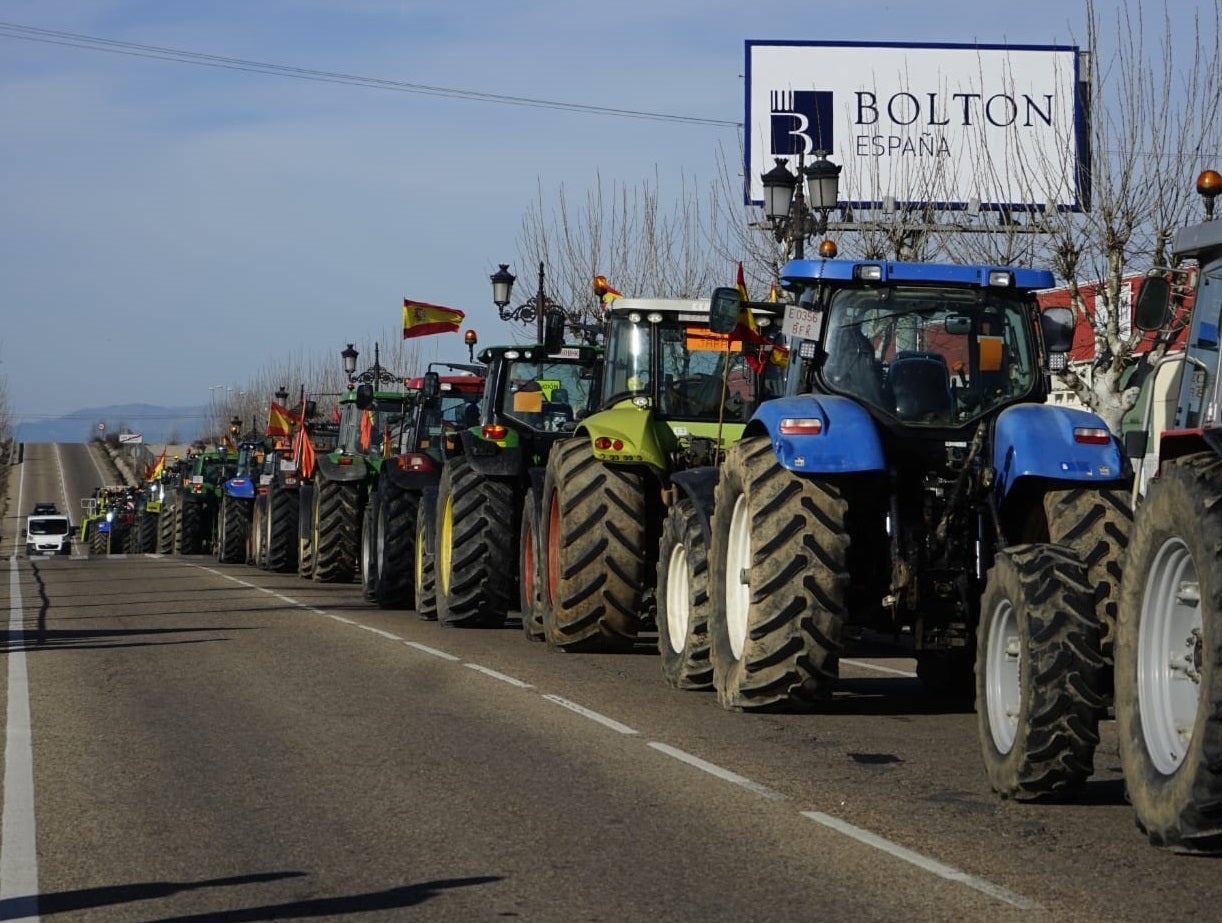 Agricultores y ganaderos de Talavera y comarca se suman a la tractorada ante el Ministerio Agricultores y ganaderos de Talavera y comarca se suman a la tractorada ante el Ministerio