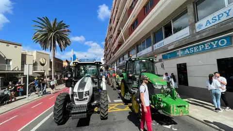 Tractorada en Las Palmas de Gran Canaria Tractorada en Las Palmas de Gran Canaria