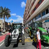 Tractorada en Las Palmas de Gran Canaria