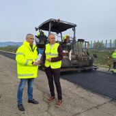 El Ministerio de Transportes avanza en la rehabilitación del firme de la A-23 en Huesca