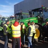Agricultores y tractores en Ciudad Real