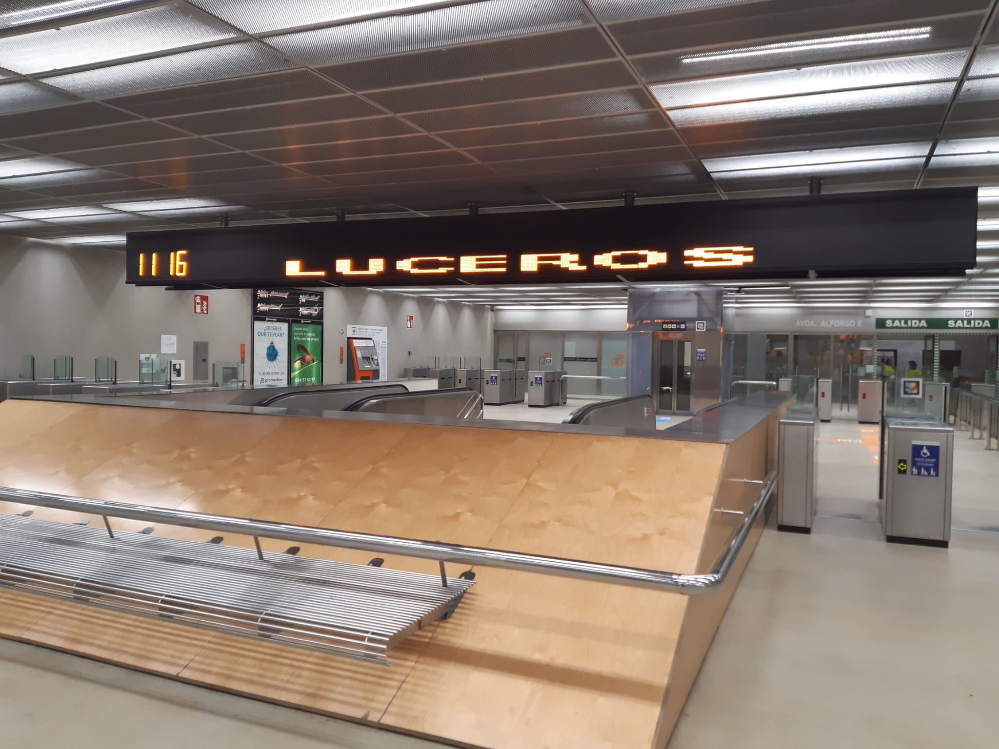 La estación de Luceros del TRAM vuelve a prestar servicio desde hoy La estación de Luceros del TRAM vuelve a prestar servicio desde hoy