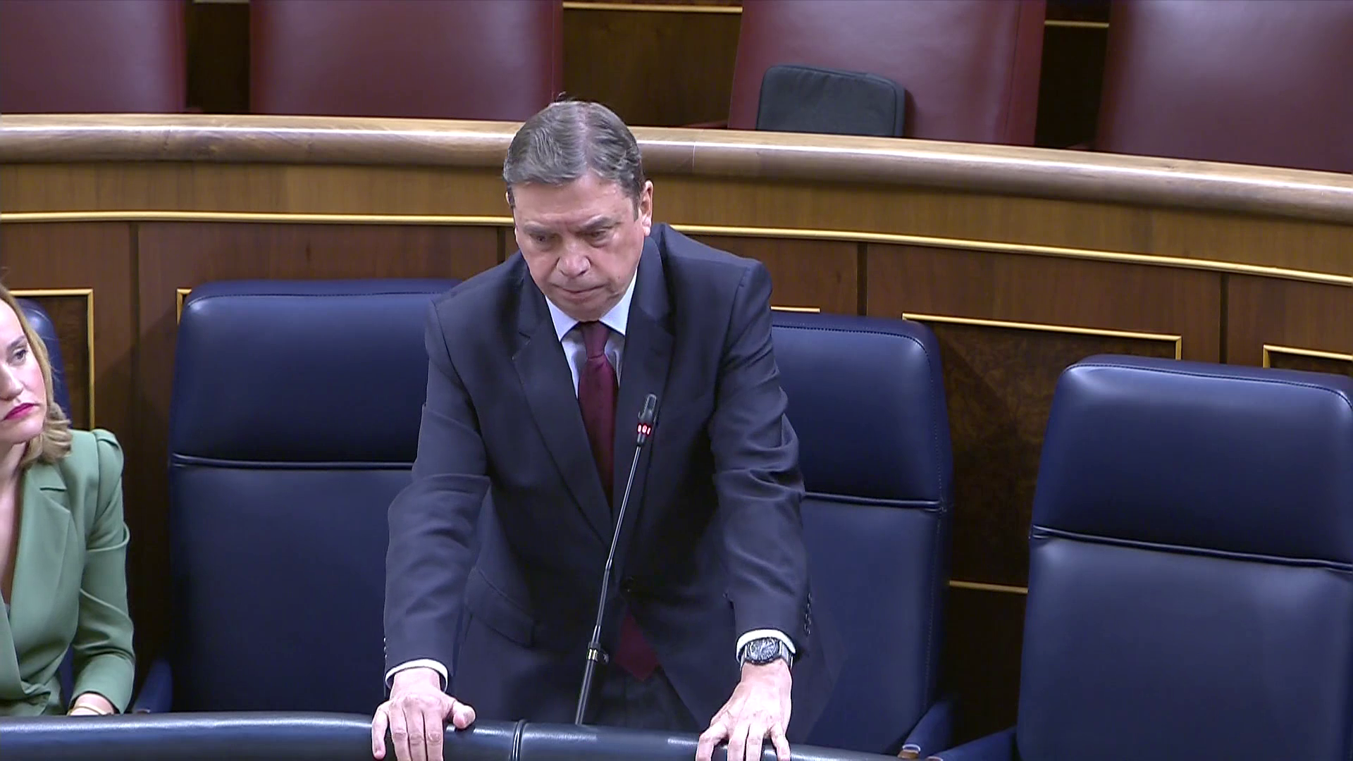 Luis Planas sufre un vértigo al tomar la palabra en el Congreso de los Diputados Luis Planas sufre un vértigo al tomar la palabra en el Congreso de los Diputados
