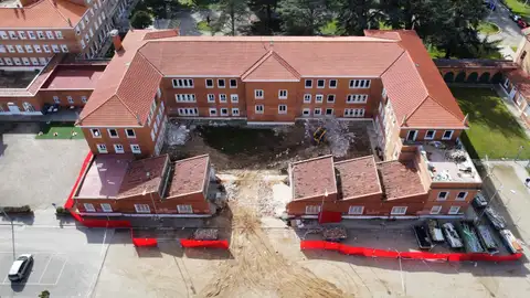 Iniciada la fase de demolición de las obras de construcción del nuevo Complejo Universitario Dacio Crespo .