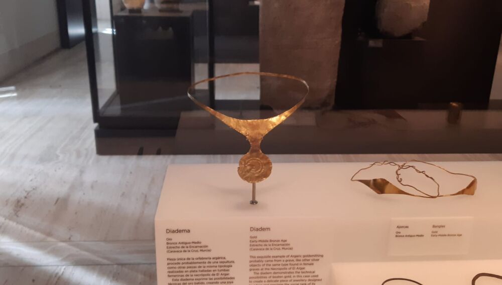 La diadema de Caravaca. Una de las piezas que vendrá a Alicante