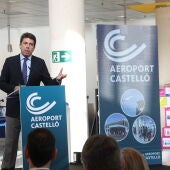 Carlos Mazón en el Aeropuerto de Castellón 