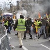 Miércoles de intensa movilización agraria, con "tensión" en Cáceres, cortes de carreteras y tractores en Madrid