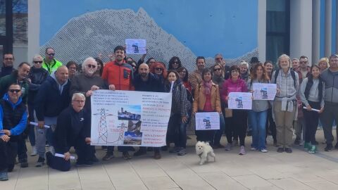 Una de las protestas de los vecinos de Tibi