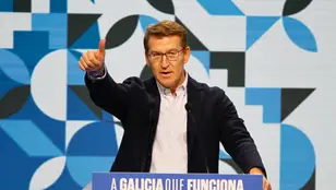 El presidente nacional del PP, Alberto Núñez Feijóo