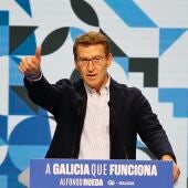 El presidente nacional del PP, Alberto Núñez Feijóo