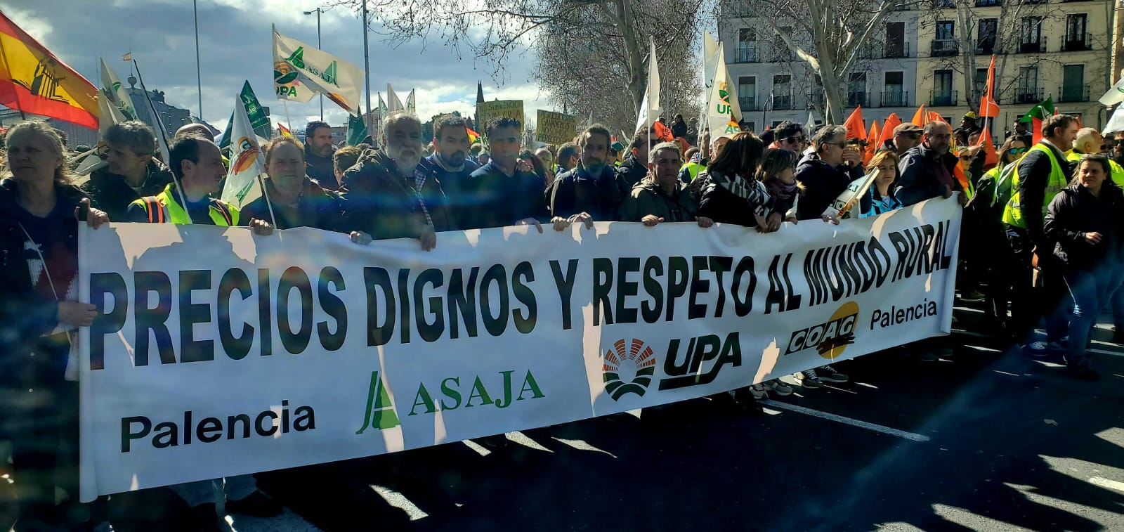 Centenares de agricultores de Palencia exigen en Madrid “soluciones” para el sector Centenares de agricultores de Palencia exigen en Madrid “soluciones” para el sector