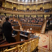 Diputados en el hemiciclo durante una sesión plenaria, en el Congreso de los Diputados