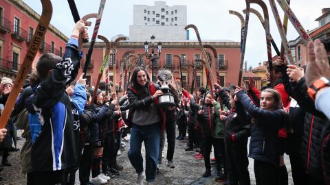 Recepci&oacute;n a las campeonas del mundo de Hockey